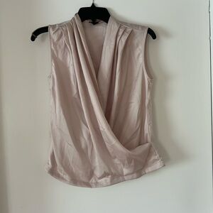 Women’s SHEIN Sleeveless Wrap Front Silky Blouse